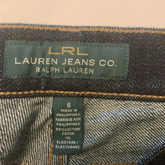 Lauren, Ralph Lauren.
High-Rise Boot Jean dark denim size 6 Western galgurl - Picture 10 of 16